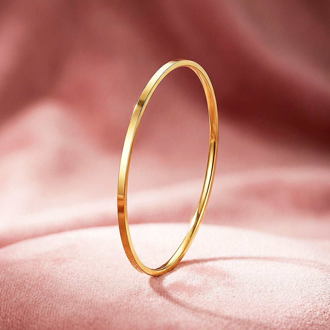 Slim High-Polish Gold Bangle | Luxe6559 - bangle | Singapore Jewellery, Wedding Rings & Gifts | Same Day Delivery | Tiara.com.sg