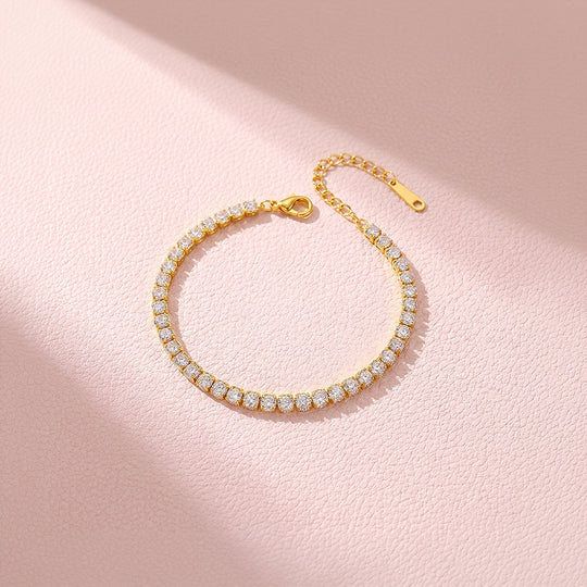 Dainty Gold Tennis Bracelet | Luxe6566