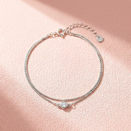Solitaire Double-Strand Bracelet | Women&