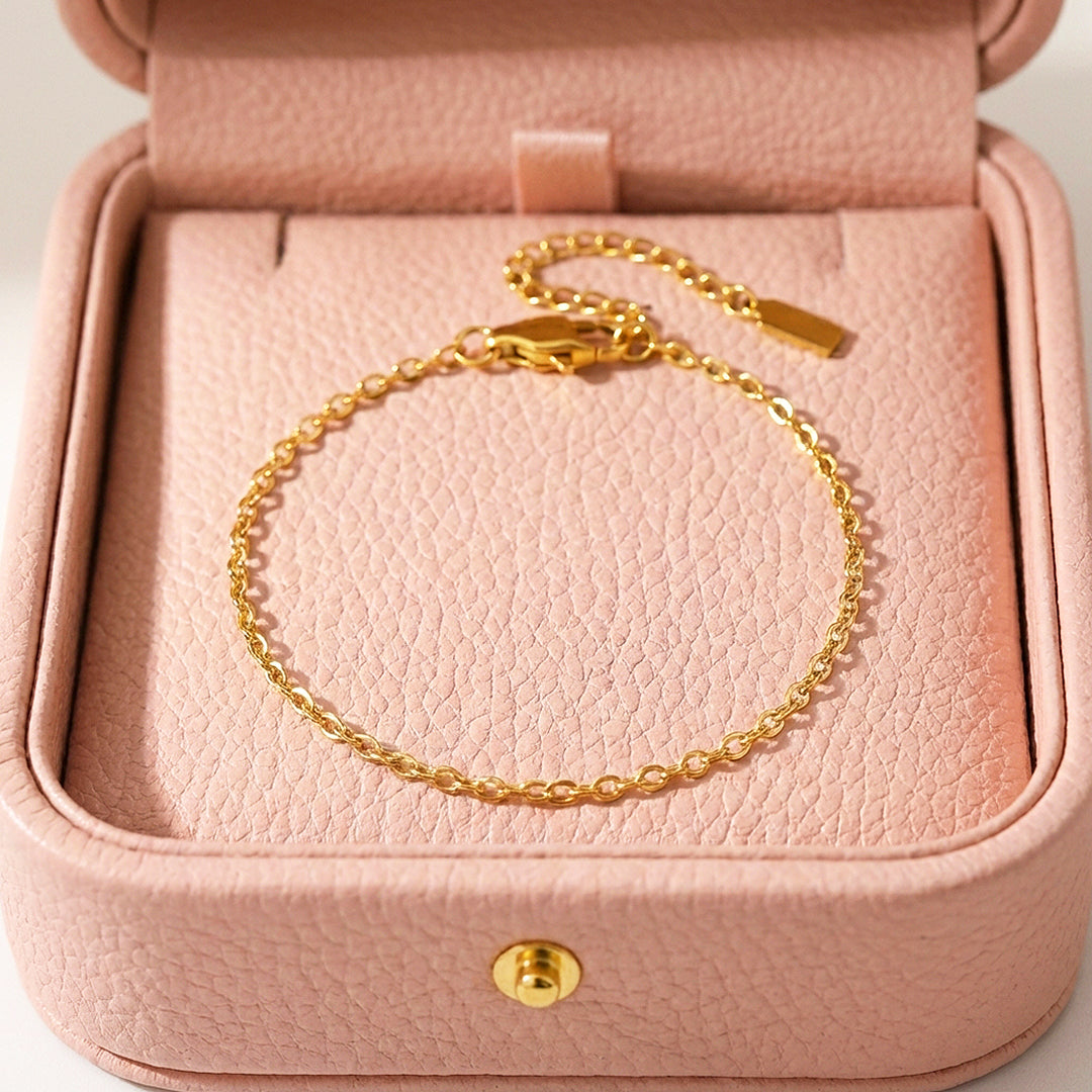 Fine Cable Chain Bracelet | Luxe6601