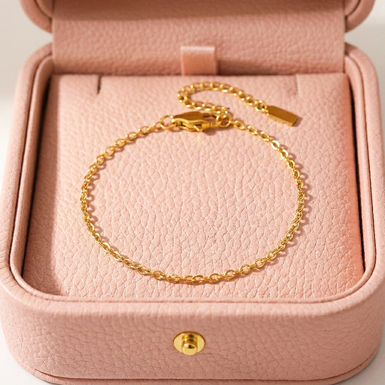 Fine Cable Chain Bracelet | Luxe6601