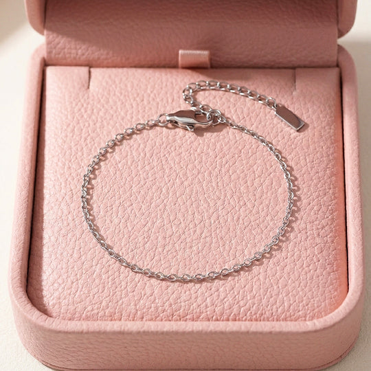 Fine Cable Chain Bracelet | Luxe6601