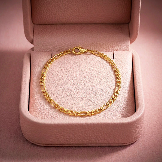 Figaro Chain Bracelet | Luxe6603