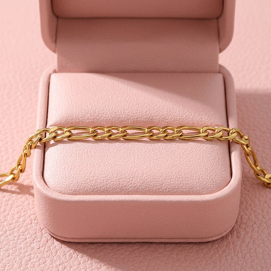 Figaro Chain Bracelet | Luxe6603