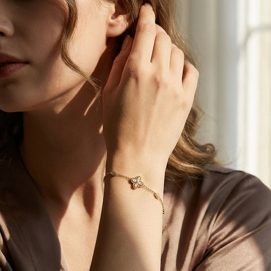 Marquise Clover Flower Chain Bracelet | Luxe6606