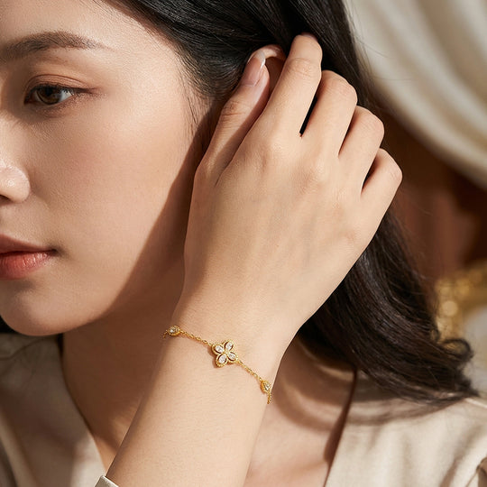 Marquise Clover Flower Chain Bracelet | Luxe6606