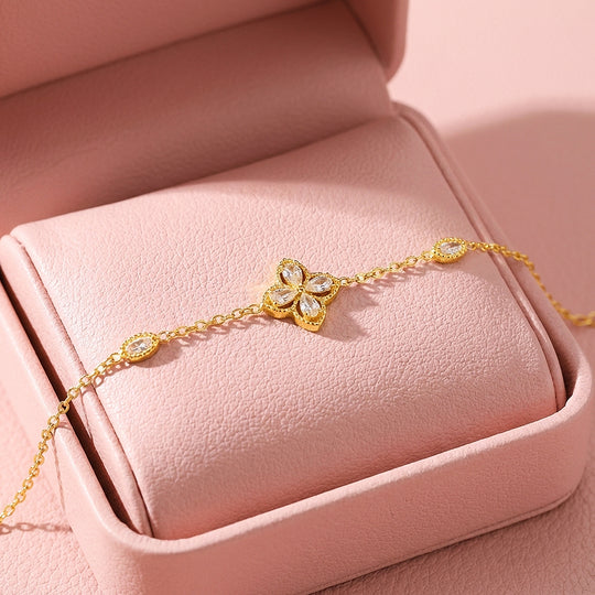 Marquise Clover Flower Chain Bracelet | Luxe6606