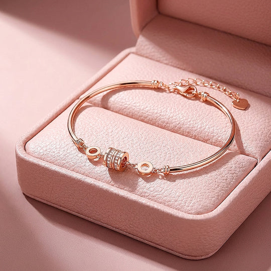 Pavé Barrel Charm Cuff Bracelet | Luxe6612