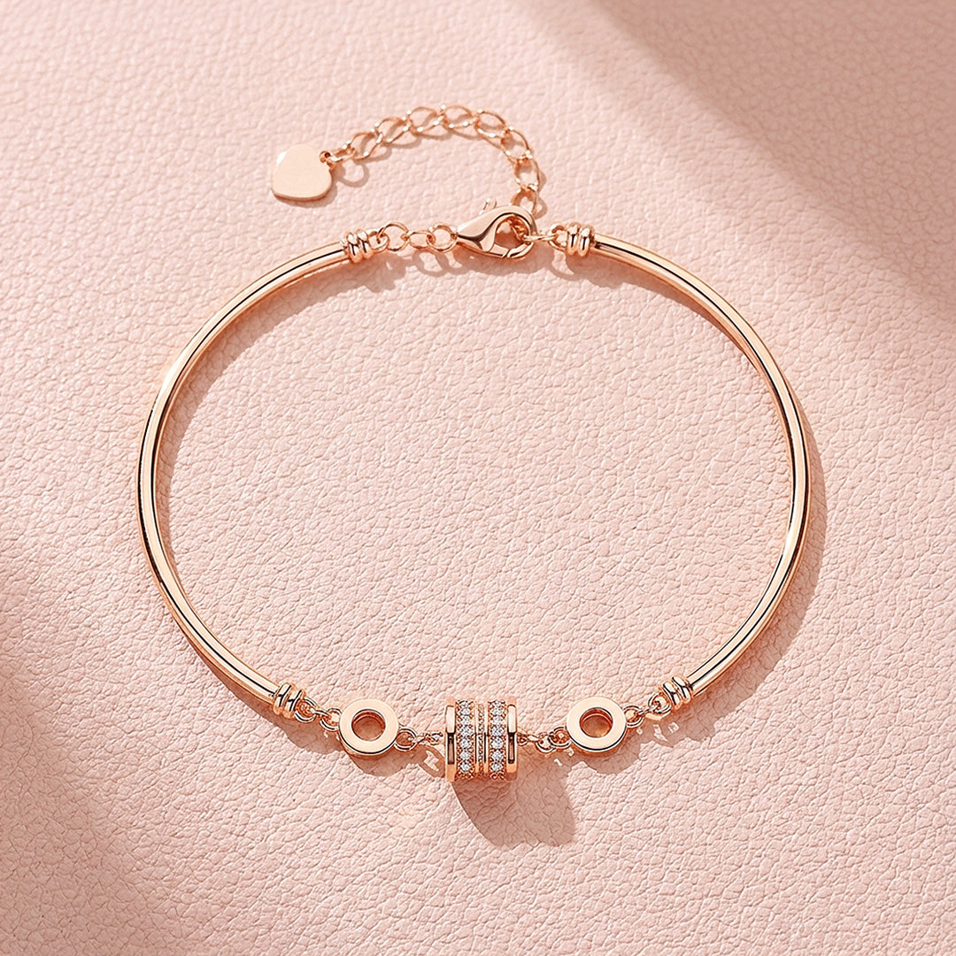 Pavé Barrel Charm Cuff Bracelet | Luxe6612