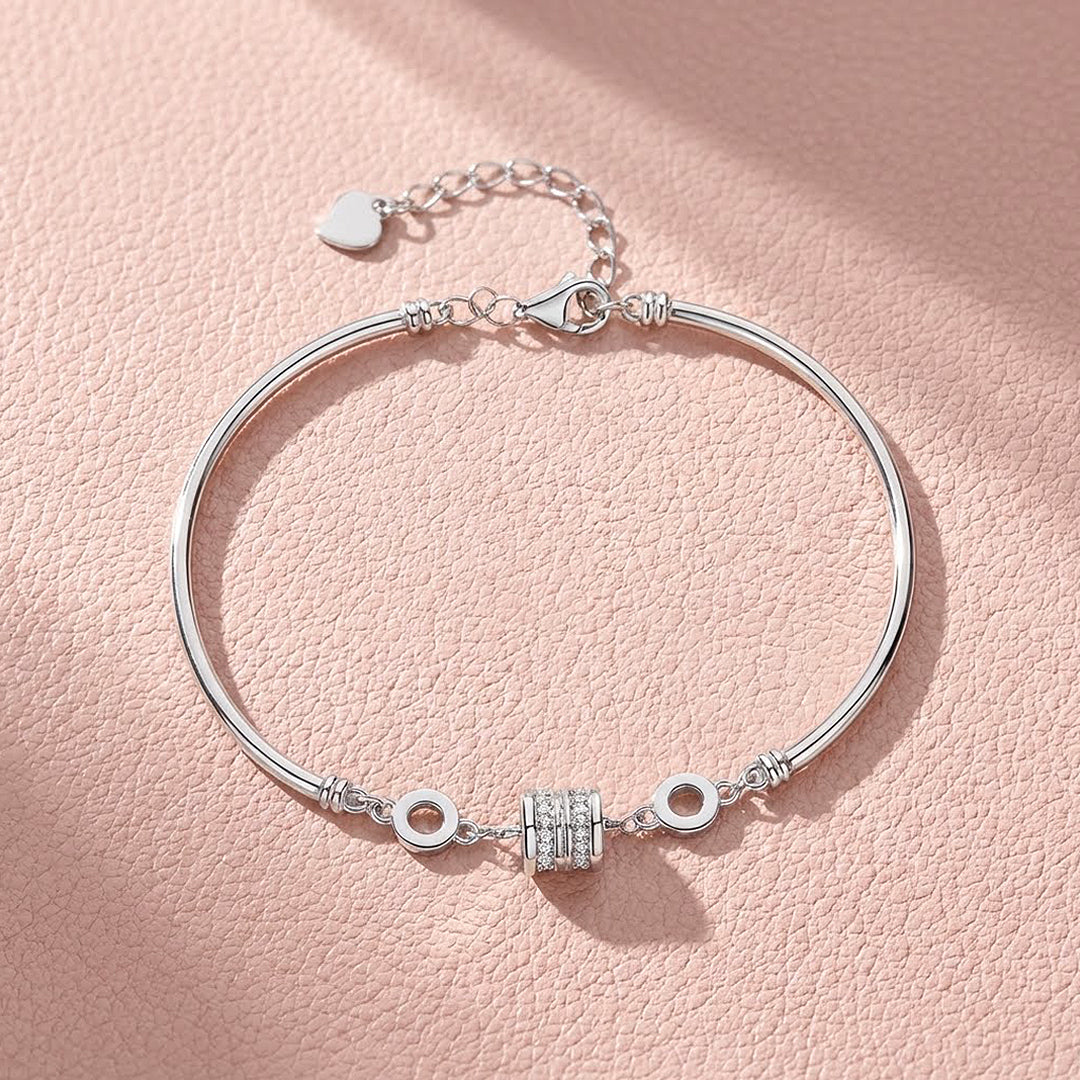 Pavé Barrel Charm Cuff Bracelet | Luxe6612