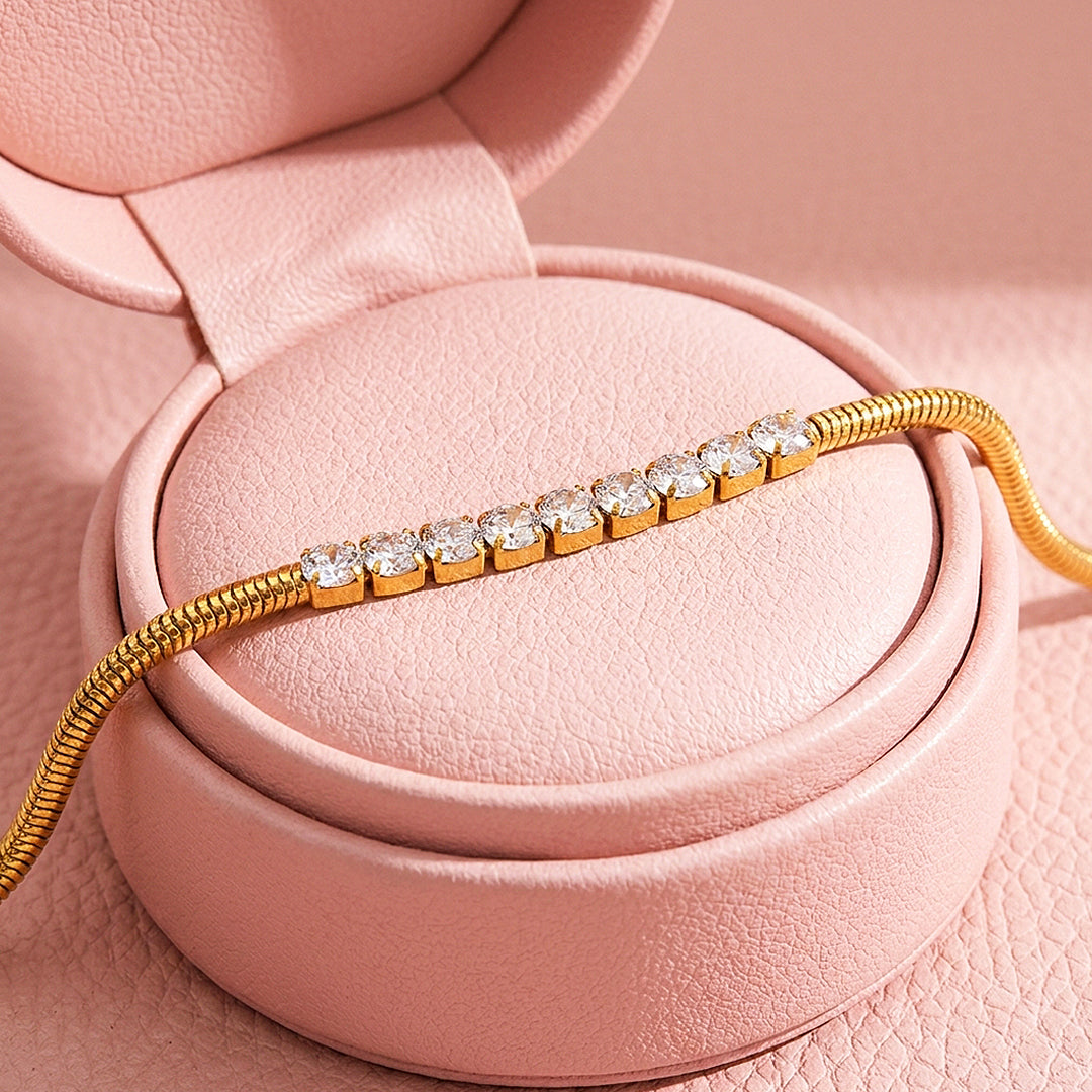 Elegant Gold Snake Chain Bracelet | Luxe6562