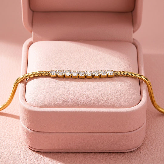 Elegant Gold Snake Chain Bracelet | Luxe6562