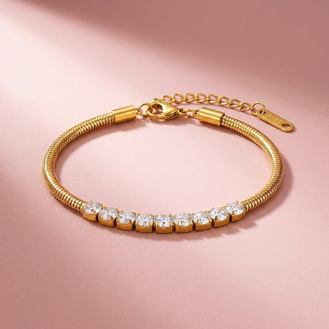 Elegant Gold Snake Chain Bracelet | Luxe6562