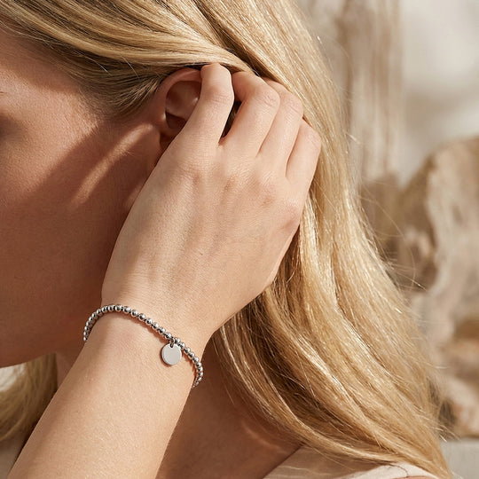 Gold Ball Bead Adjustable Bracelet with Coin Charm | Gold Plated | Luxe6682