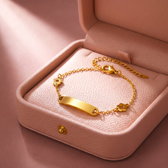 Flower Charm Bar Bracelet | Luxe6697