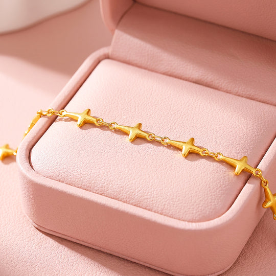 Four-Point Star Link Bracelet | Luxe6700