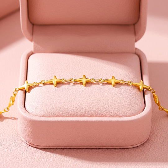 Four-Point Star Link Bracelet | Luxe6700