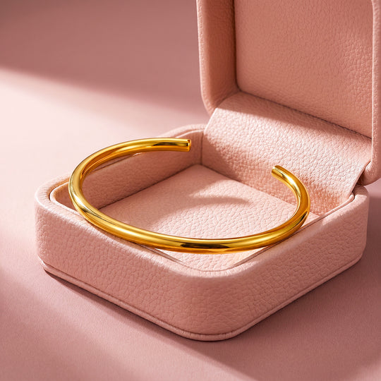 Smooth Open Cuff Bangle | Luxe6707