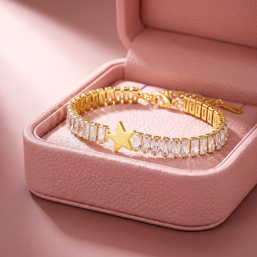 Star Baguette Tennis Bracelet | Luxe6721