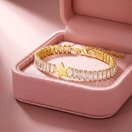 Star Baguette Tennis Bracelet | Luxe6721
