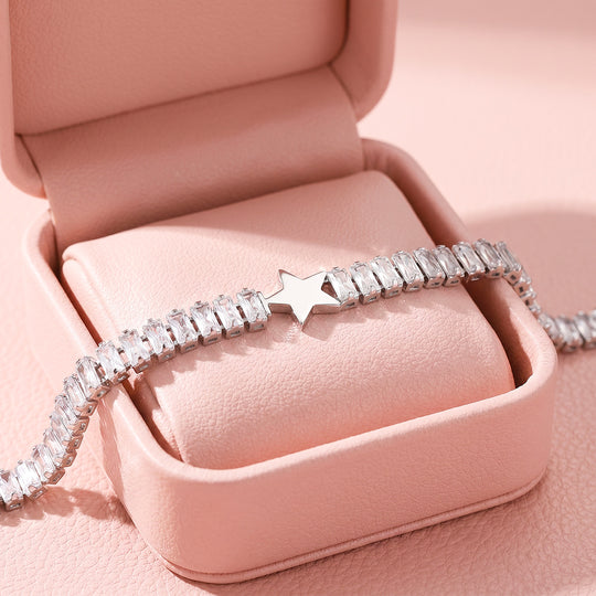 Star Baguette Tennis Bracelet | Luxe6721