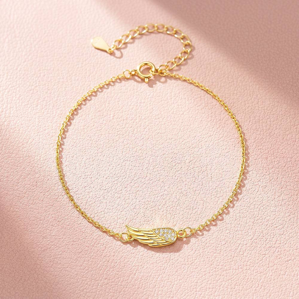 Angel Wing Chain Bracelet | Luxe6729