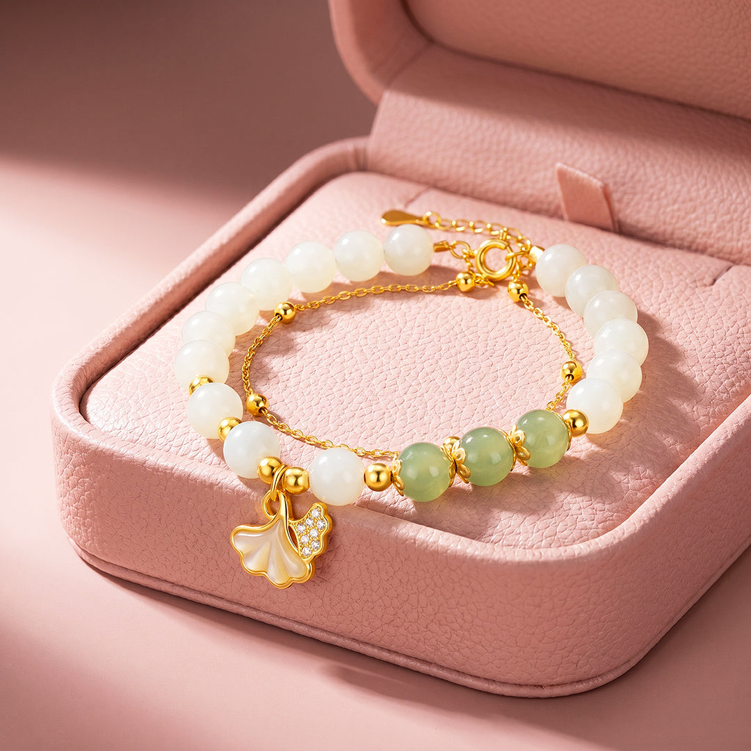 Ginkgo Leaf Double-Strand Bracelet | Luxe6736
