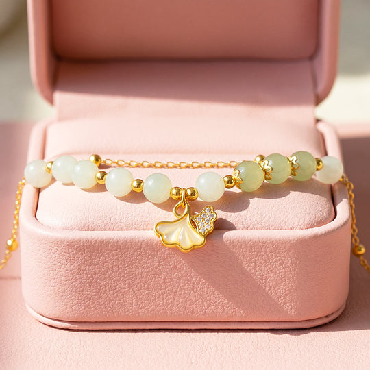 Ginkgo Leaf Double-Strand Bracelet | Luxe6736