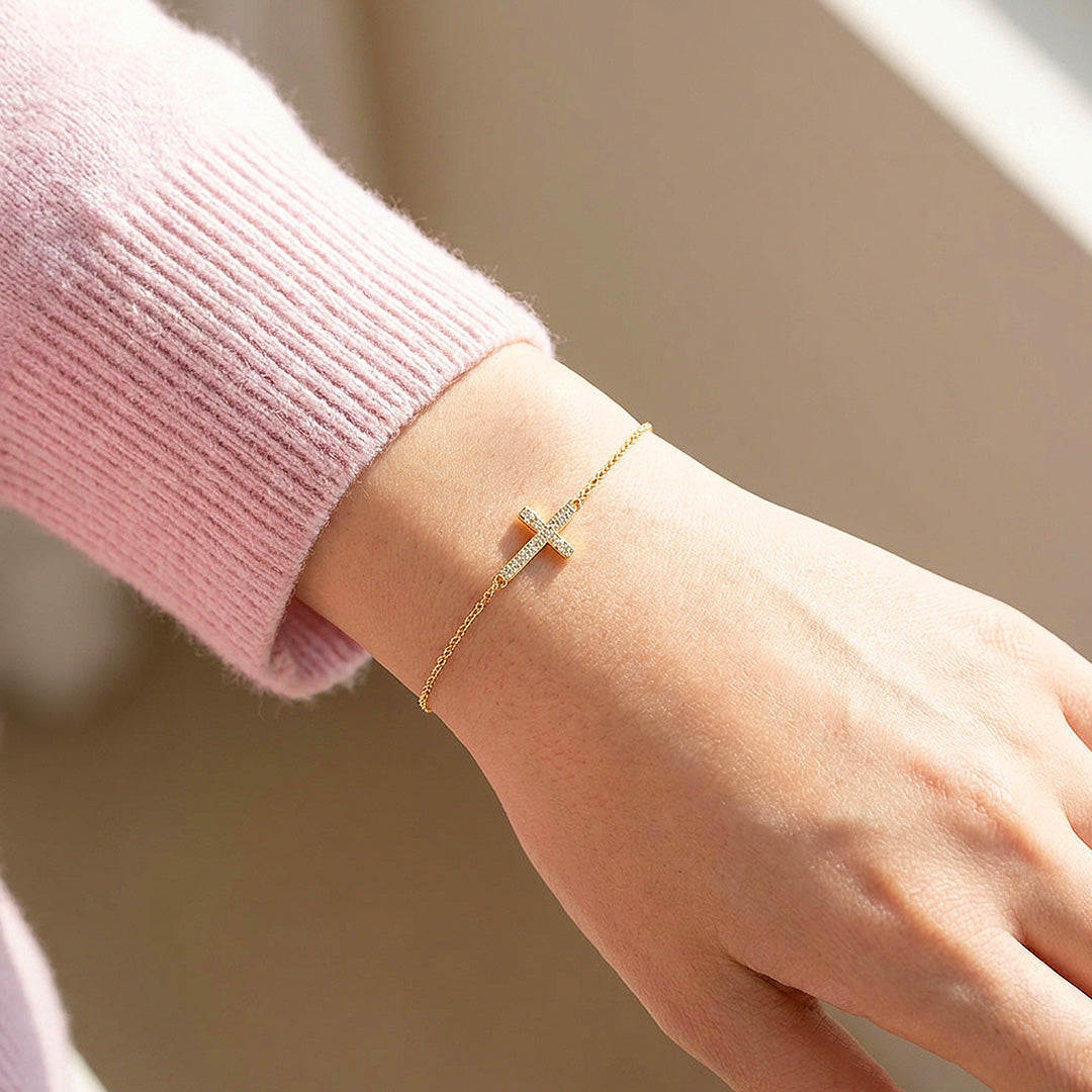 Cross Chain Bracelet | Women&