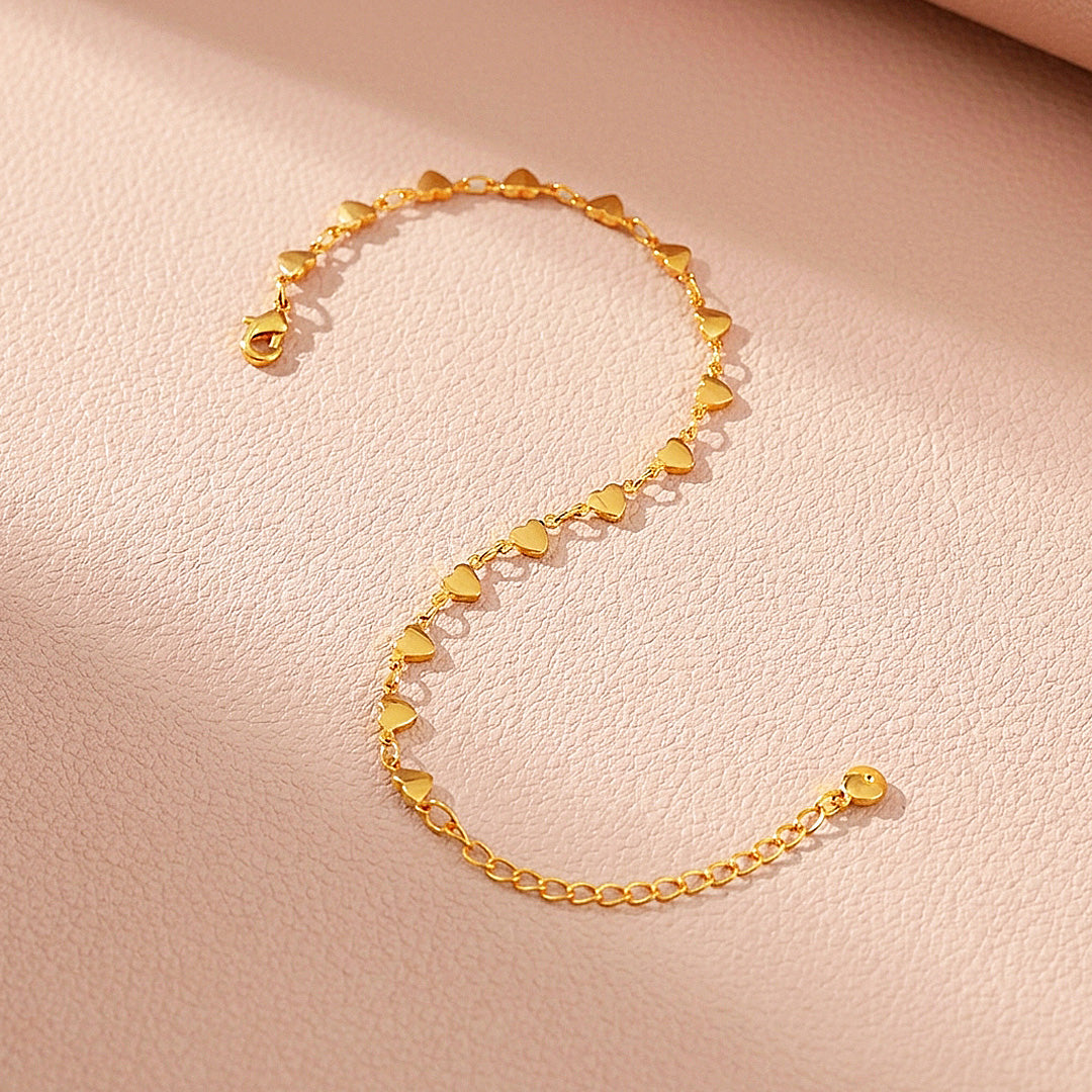 Heart Link Infinity Bracelet | Women&