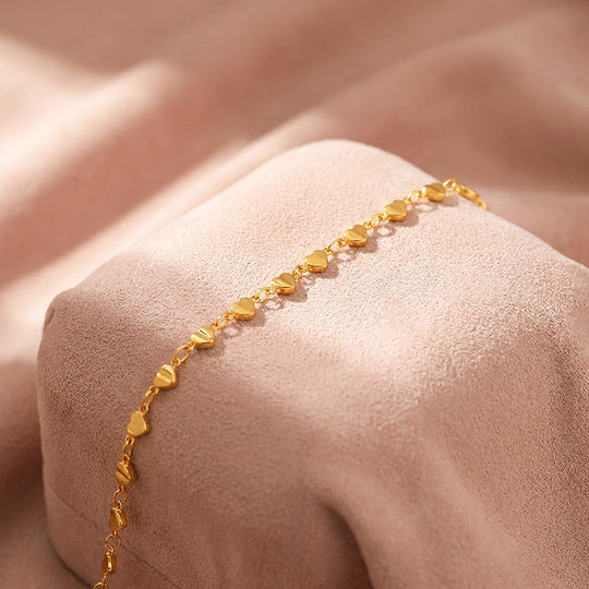 Heart Link Infinity Bracelet | Women&