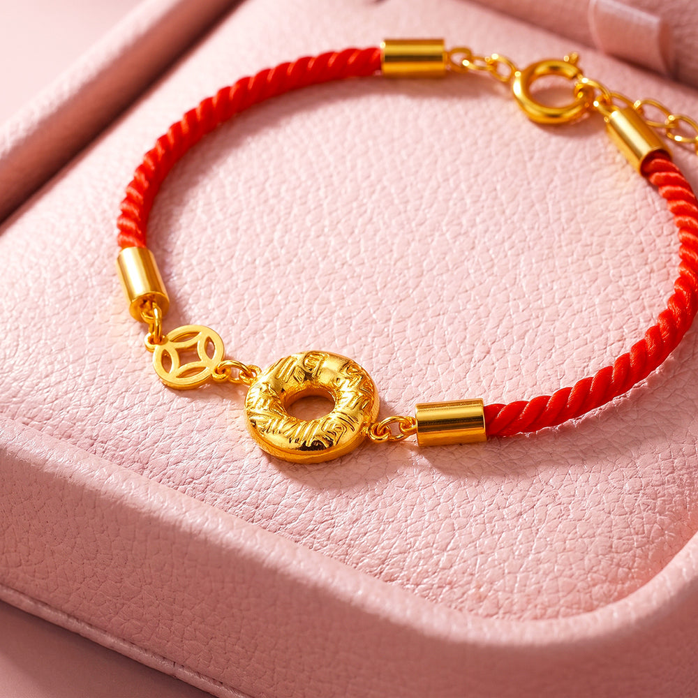 Fortune Coin Red Rope Bracelet | Women's Bracelet | Luxe6770