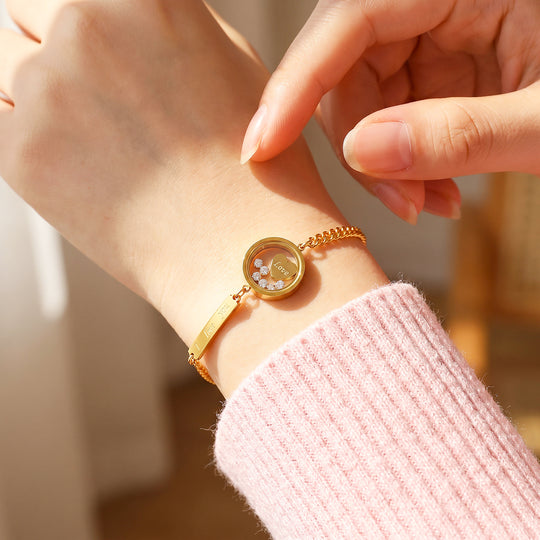 "I Love You" Locket Charm Bracelet | Women&