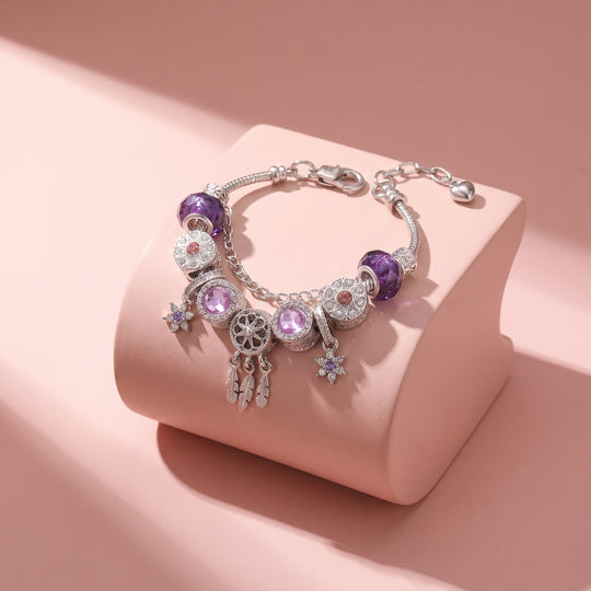 Dreamcatcher Feather Charm Bracelet | Luxe6786