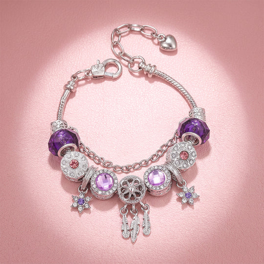 Dreamcatcher Feather Charm Bracelet | Luxe6786