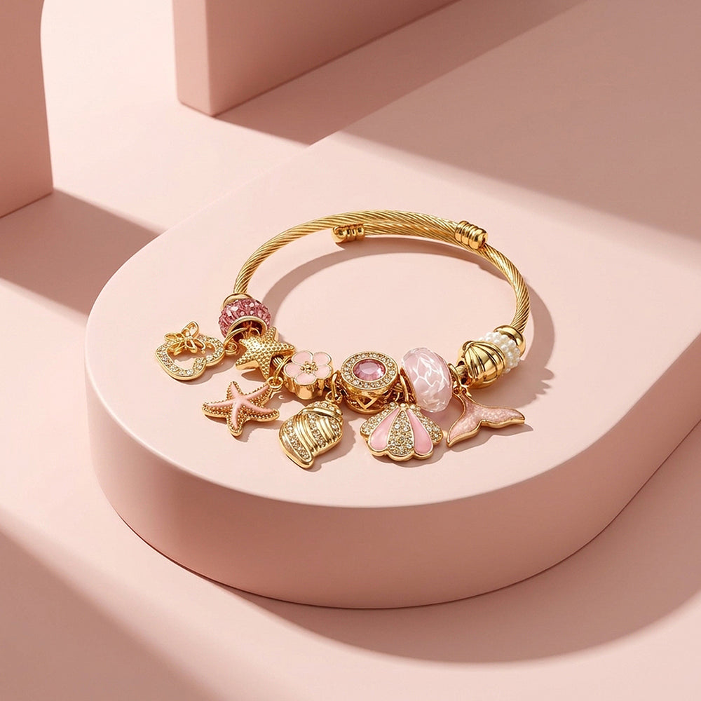 Ocean Treasures Charm Bangle | Women's Bracelet | Luxe6789