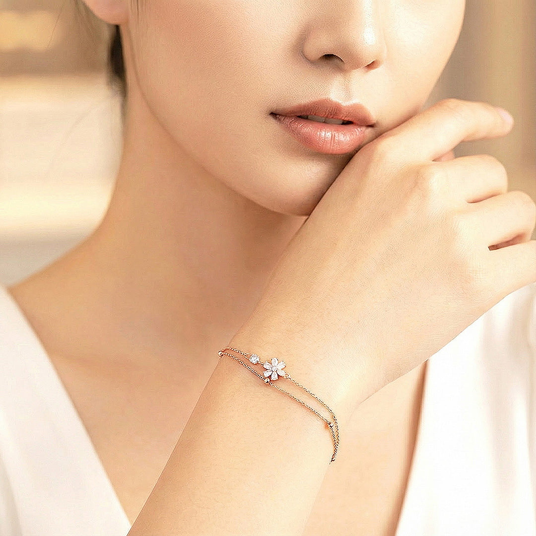 Snowflake Bracelet | Diamond Simulant | Luxe6190 - bangle | Singapore Jewellery, Wedding Rings &amp; Gifts | Same Day Delivery | Tiara.com.sg