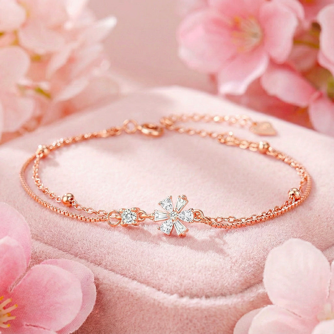 Snowflake Bracelet | Diamond Simulant | Luxe6190 - bangle | Singapore Jewellery, Wedding Rings &amp; Gifts | Same Day Delivery | Tiara.com.sg