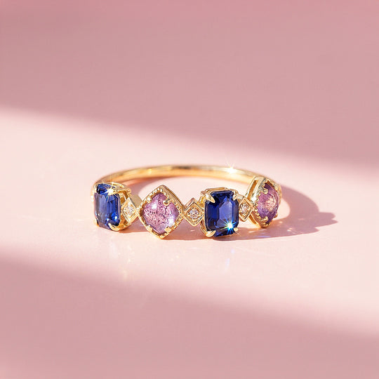Blue and Lilac Alternating Band | Women&