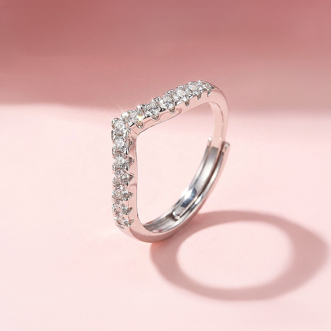 Chevron Pavé Band | Women&