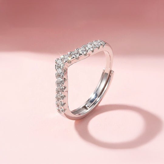 Chevron Pavé Band | Women&
