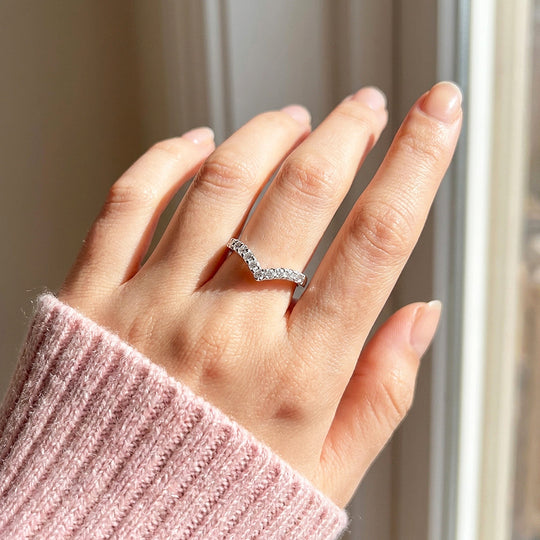 Chevron Pavé Band | Women&
