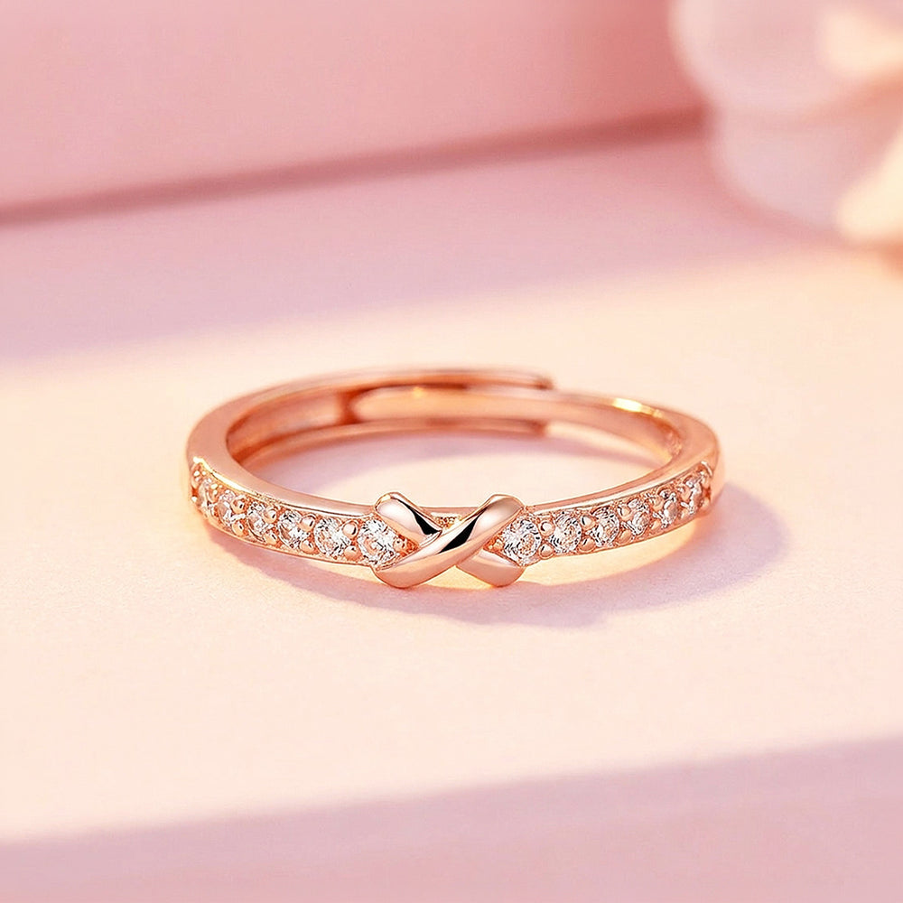 Infinity Knot Ring | Rose Gold | Luxe9206