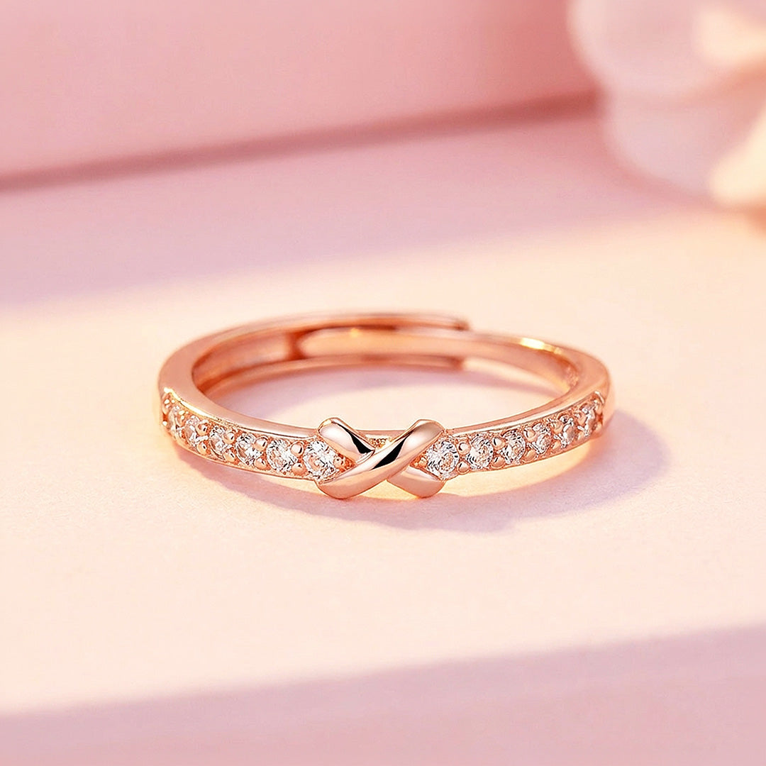 Infinity Knot Ring | Rose Gold | Luxe9206