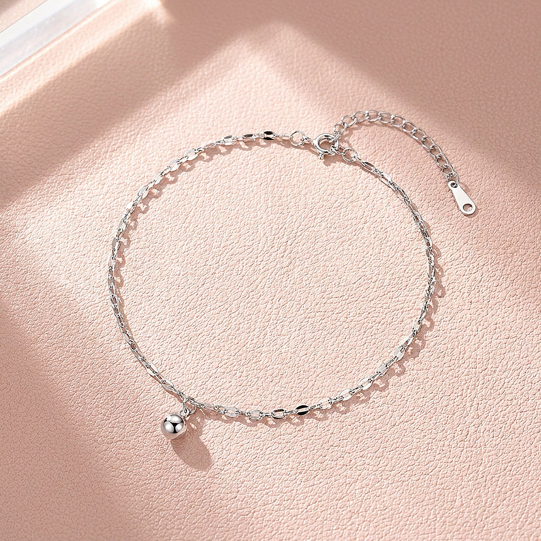 Mini Bead Charm &amp; Sequined Chain | Anklet | Luxe9245