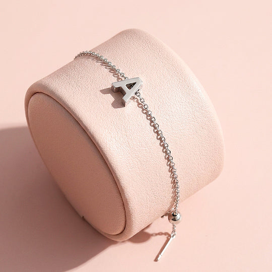 Customizable Initial Slider | Anklet | Luxe9277
