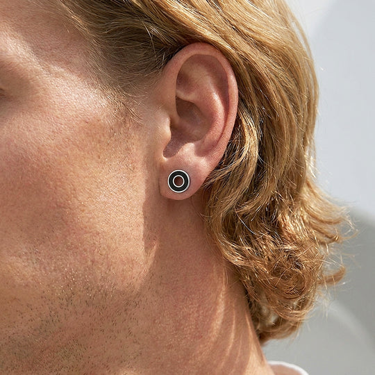 Concentric Circle Stud | Men&