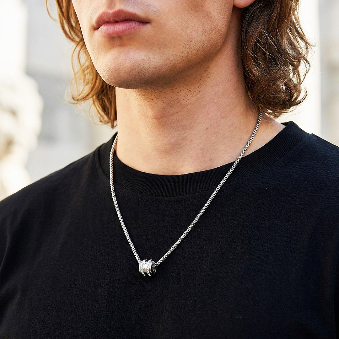 Stone Barrel Pendant | Men&