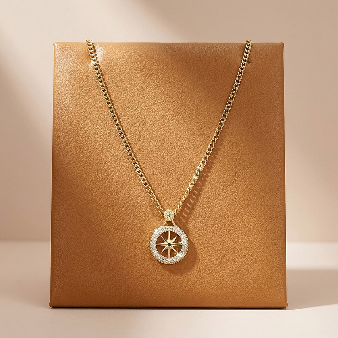 North Star Compass Pendant | Men&