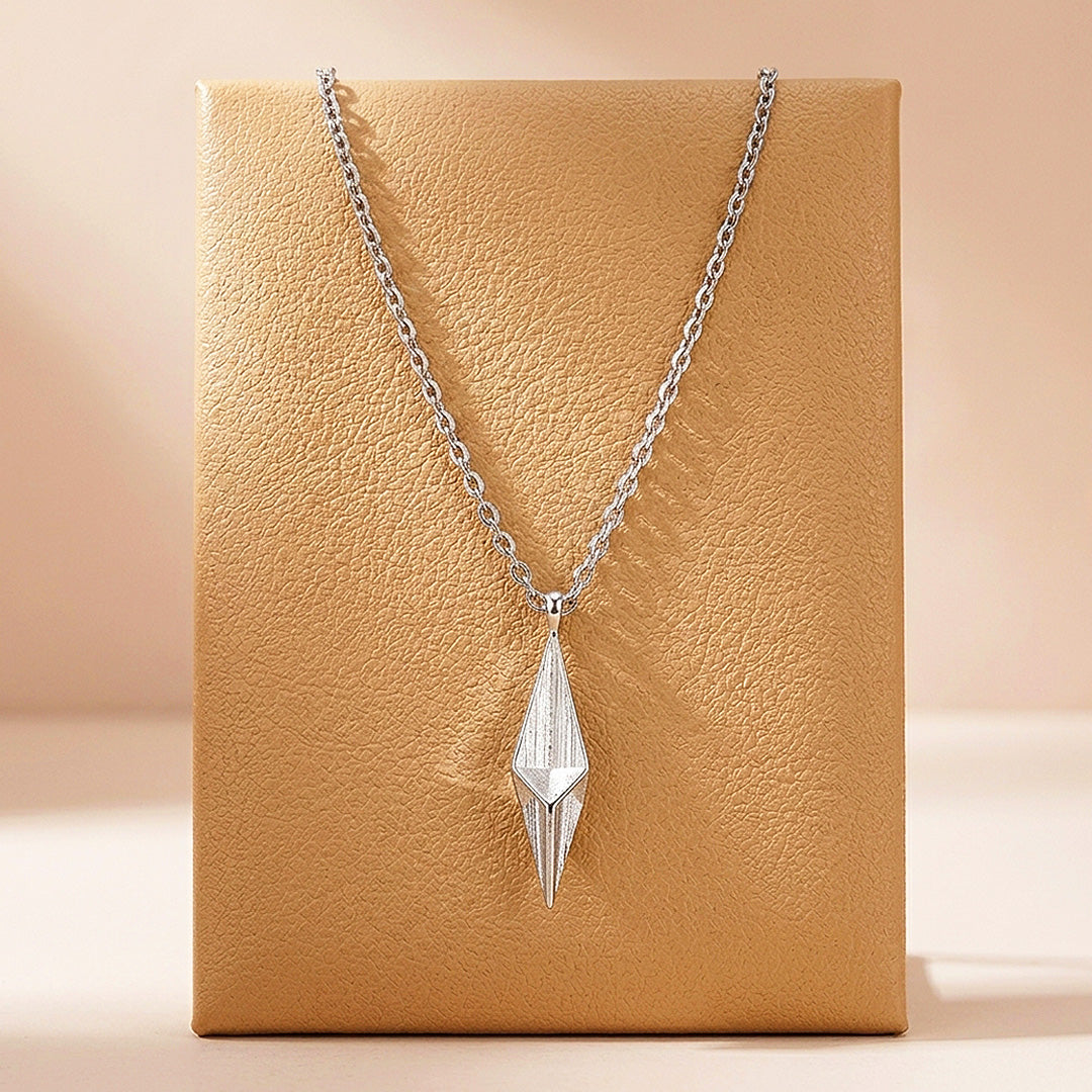 3D Geometric Diamond Pendant | Men&